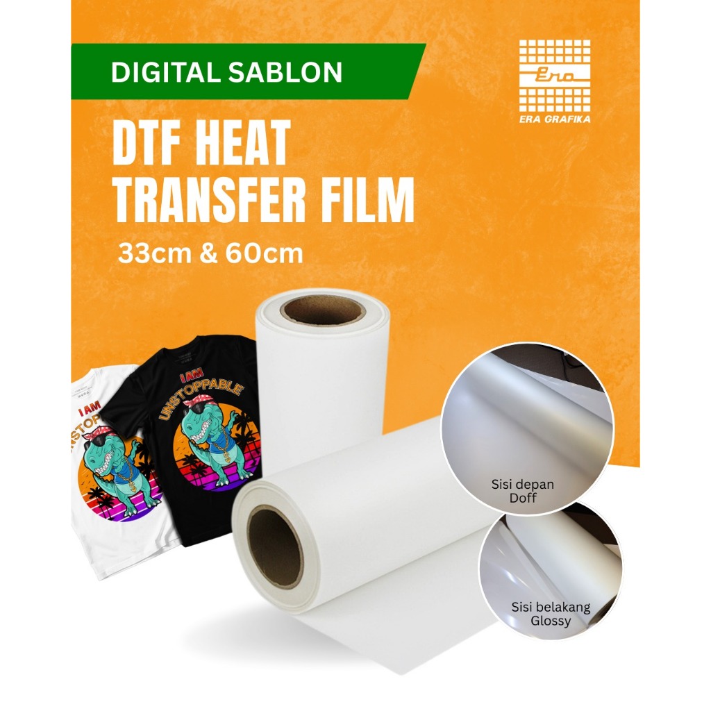 PET FILM DTF 60 CM X 100 M DTF HEAT TRANSFER FILM GRADE A HOT PEEL