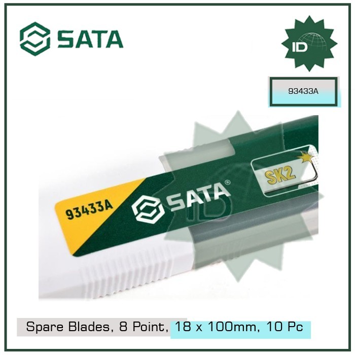 

ISI CUTTER 93433A - 10PC. SPARE BLADES, 8-POINT, 18X100 MM SATA TOOLS