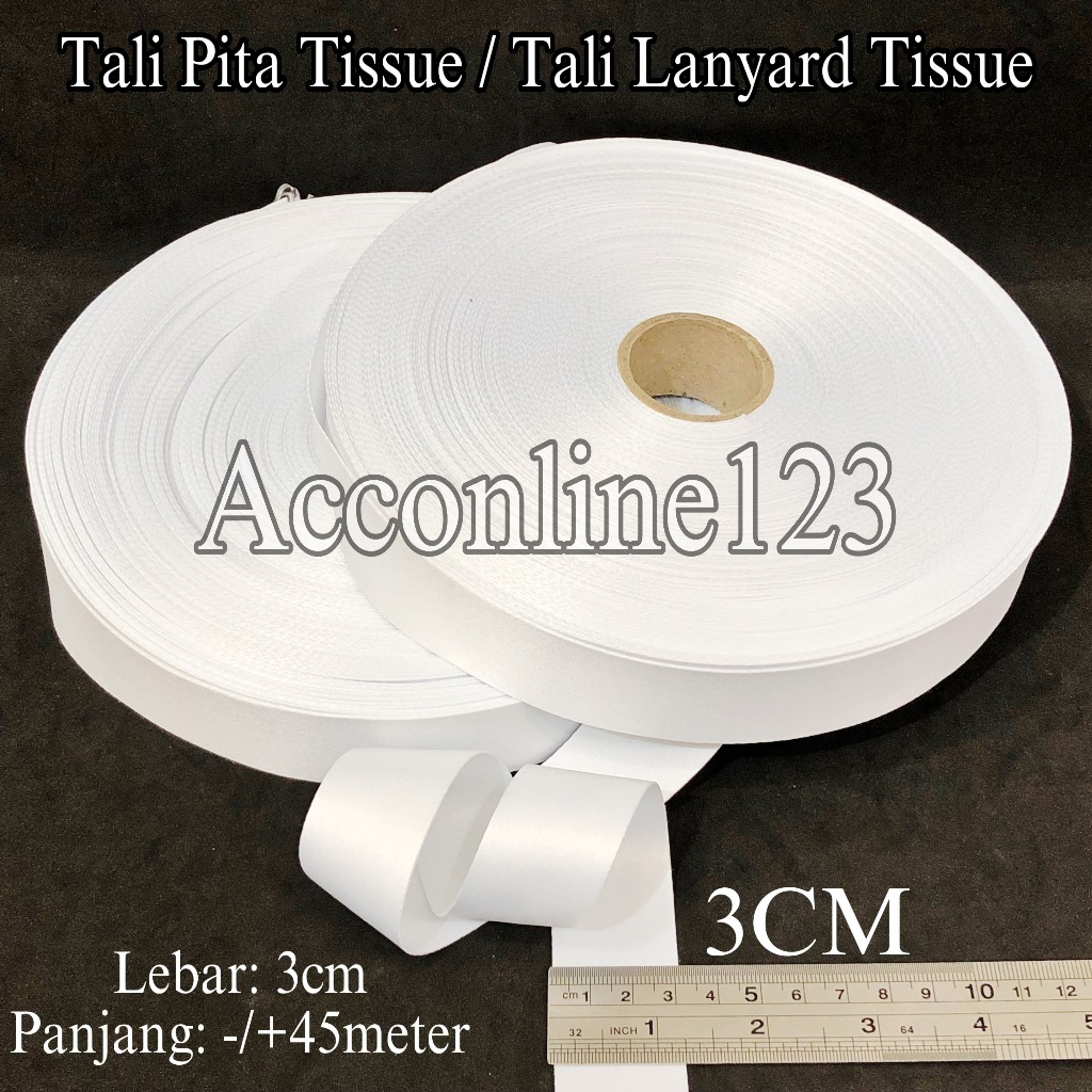 

Tali Pita Tissue 3CM / Tali Lanyard Tissue 3CM (Pita Lanyard Tissue Printing Sublim) Per Roll