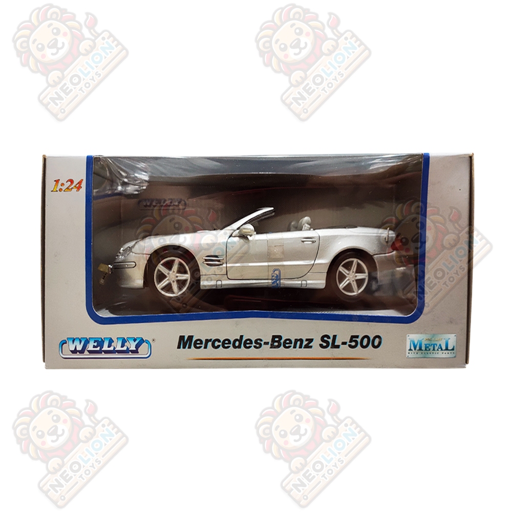 Diecast Welly Mercedes Benz SL 500 Silver