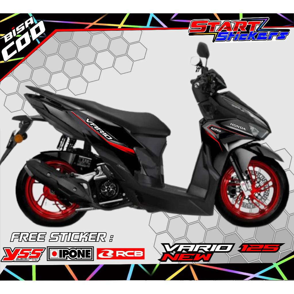 STRIPING VARIASI HONDA VARIO 125 NEW / STICKER MOTOR HONDA VARIO 125 NEW