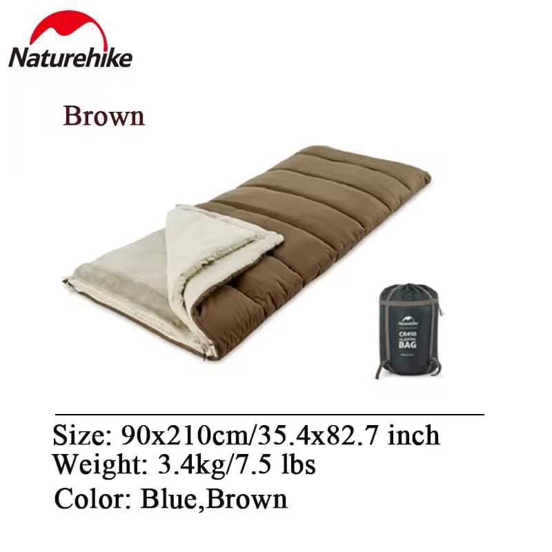 SLEEPING BAG 3 LAYER CR450 NATUREHIKE CNH22SD011