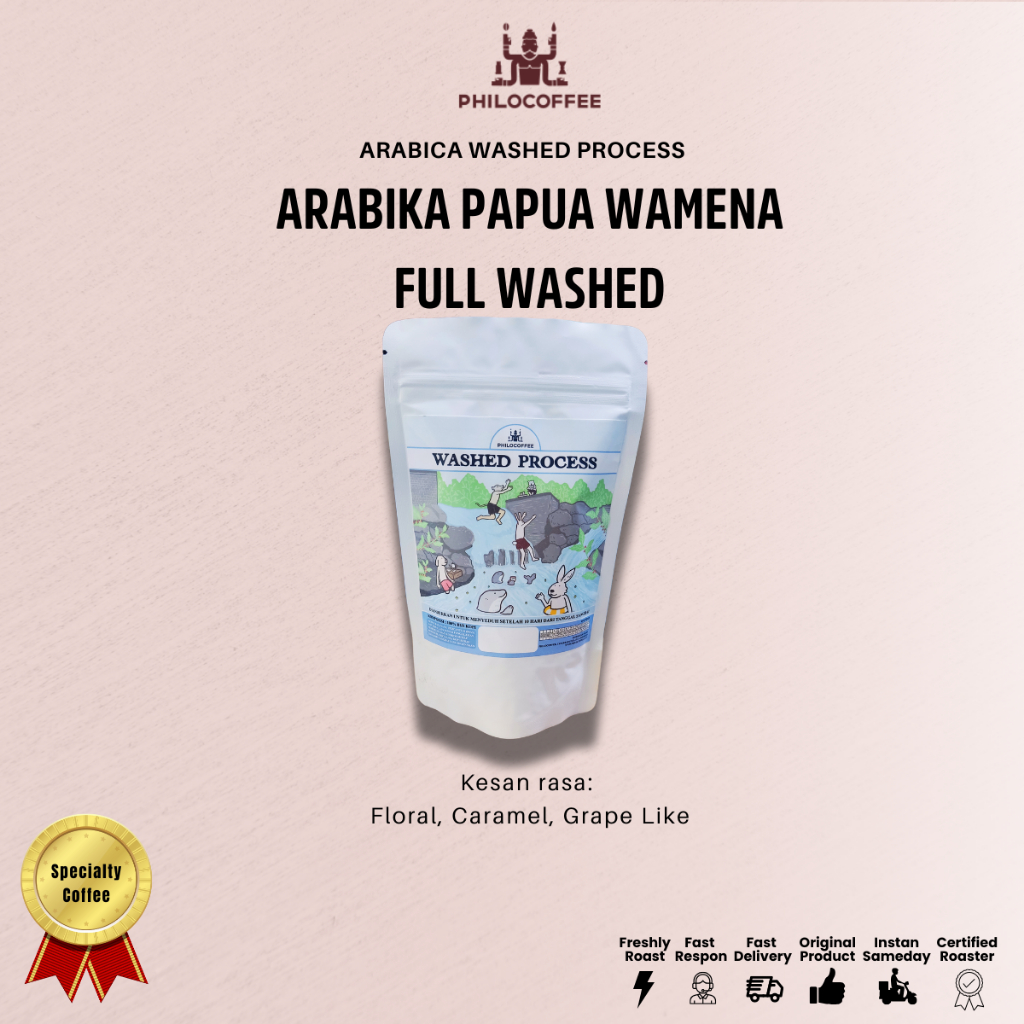 

Kopi Arabika Papua Wamena Full Washed 100gr | Arabica Coffee - 100gr, Biji Kopi