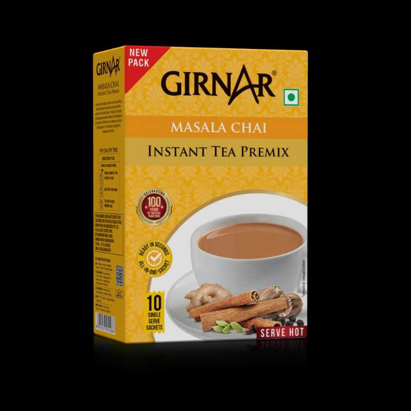 GIRNAR MASALA CHAI INSTANT TEA PREMIX WITH SPICES 140g