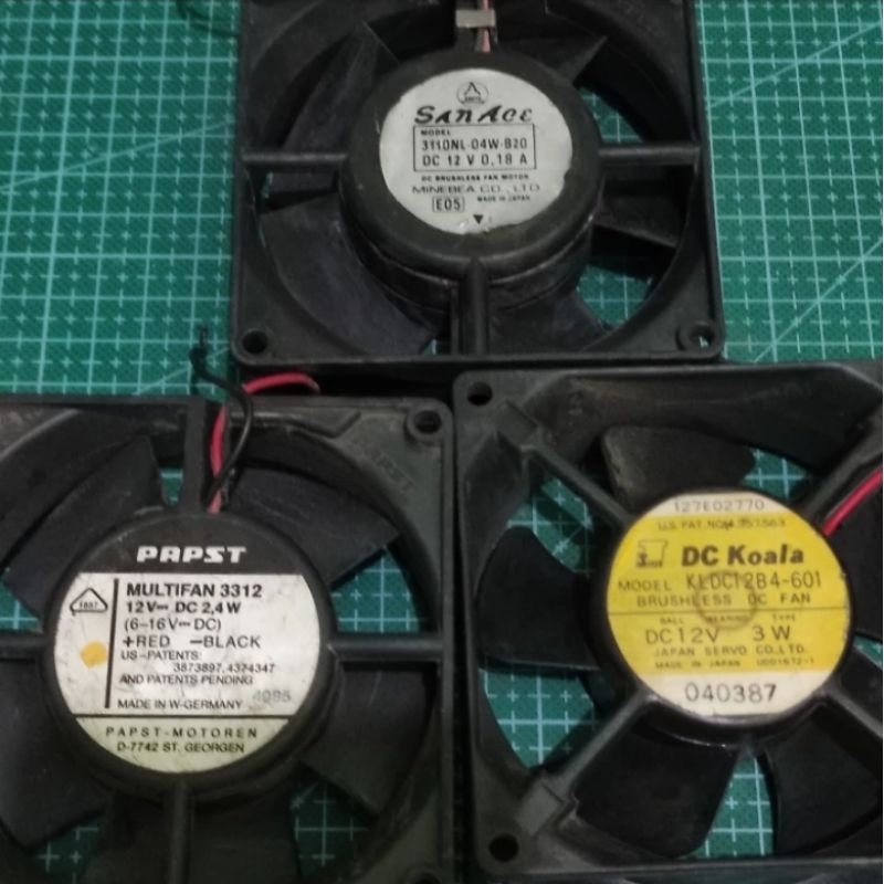 Fan DC Ball Bearing Build Up Original Fan 12v DC 9cm Terjangkau Mantap