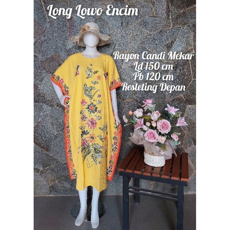 Long Lowo Encim|Long Lowo Encim Batik Cap Premium|Long Lowo Batik Cap Rayon Candi Mekar