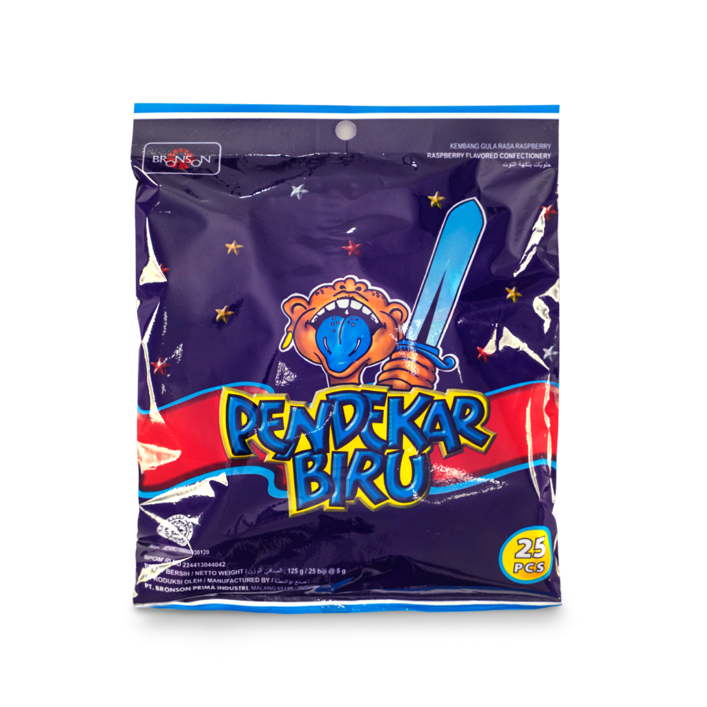 

PERMEN PENDEKAR BIRU 1 BUNGKUS ISI 25 PCS