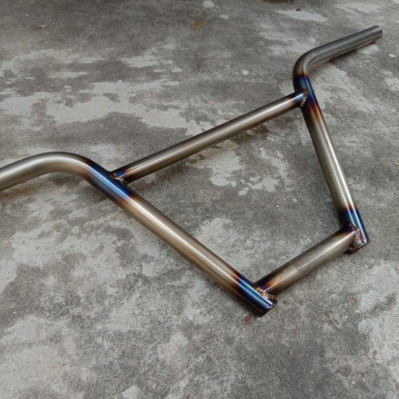 stang bmx bar 4pc steel handlebar sepeda bmx