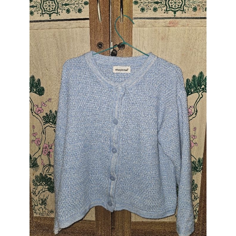 preloved cardigan rajut revis semi cropped shopinkae cloud