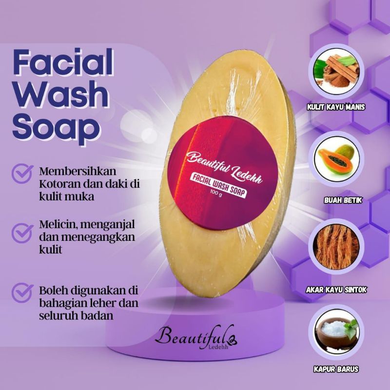 FACIAL WASH BEAUTIFUL LEDEH SKINCARE ORIGINAL
