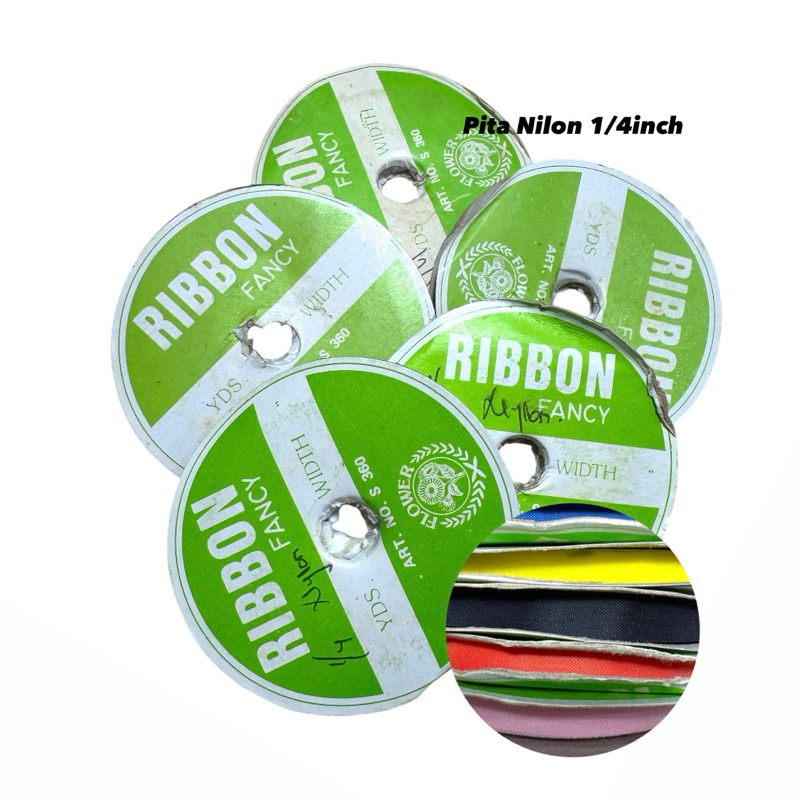 

Pita Nilon Ekonomis 1/4 Inch (0.6 cm) 20Yards– Roll