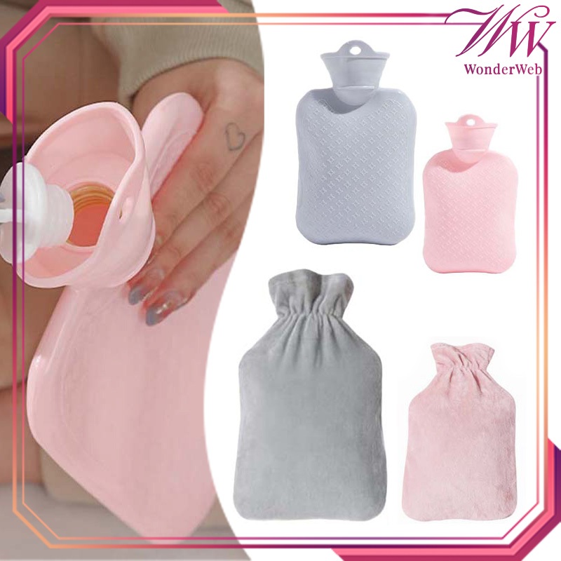 500/1000ml Kantung Kompres Air Panas Hot Water Bag Kompres Perut Air Panas Kompres Air Panas Perut K