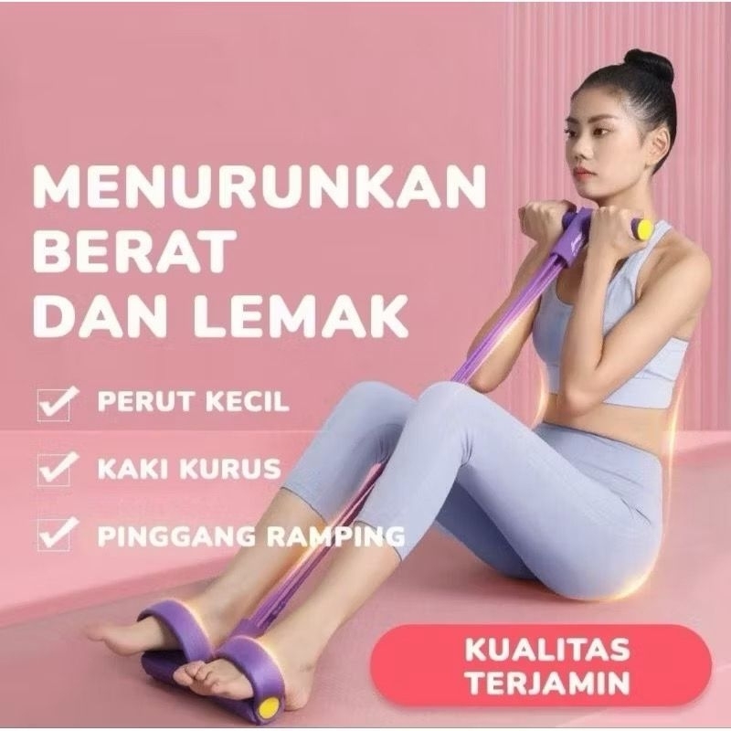 Tummy Trimmer Fitness 4 Tali Alat Olahraga Pengecil Perut Alat Olahraga Di rumah