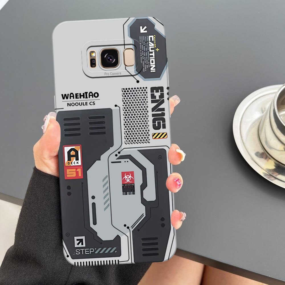 [BC01] Case Untuk Samsung S8 - Motif Mesin CPU Cyberpunk - Softcase Pro Camera, Casing HP, Pelindung