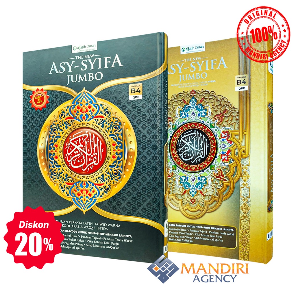 Al Quran Asy Syifa Jumbo B4 | Perkata Latin Tajwid Warna - Al Fatih Quran