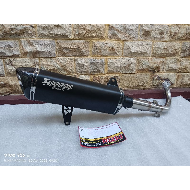 KNALPOT AKRAPOVIC FULLSISTEM XMAX