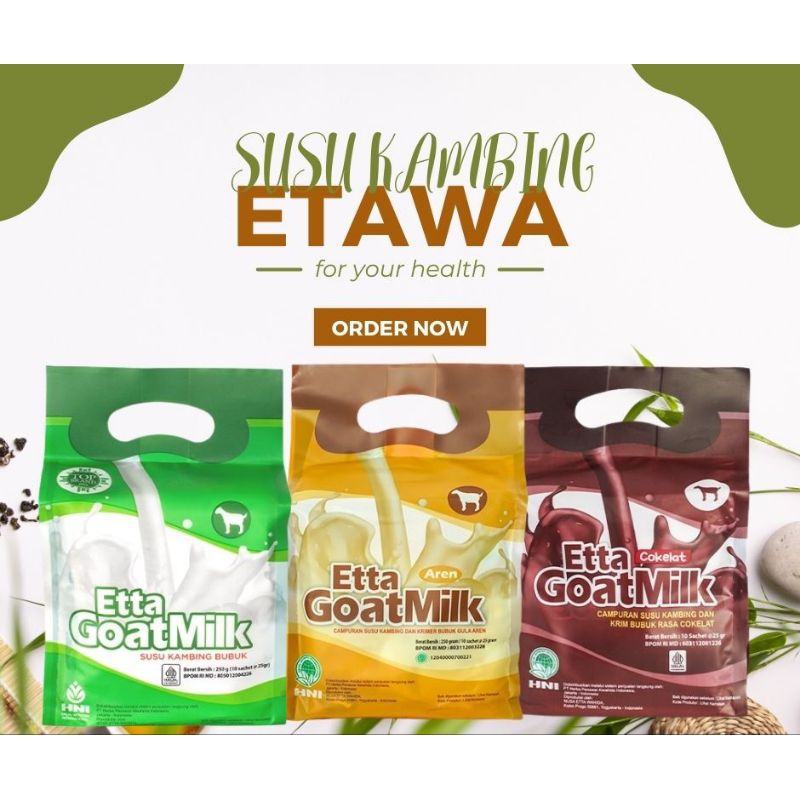 

HNI HPAI SUSU KAMBING ETAWA EGM Etta Goat Milk Minuman Herbals