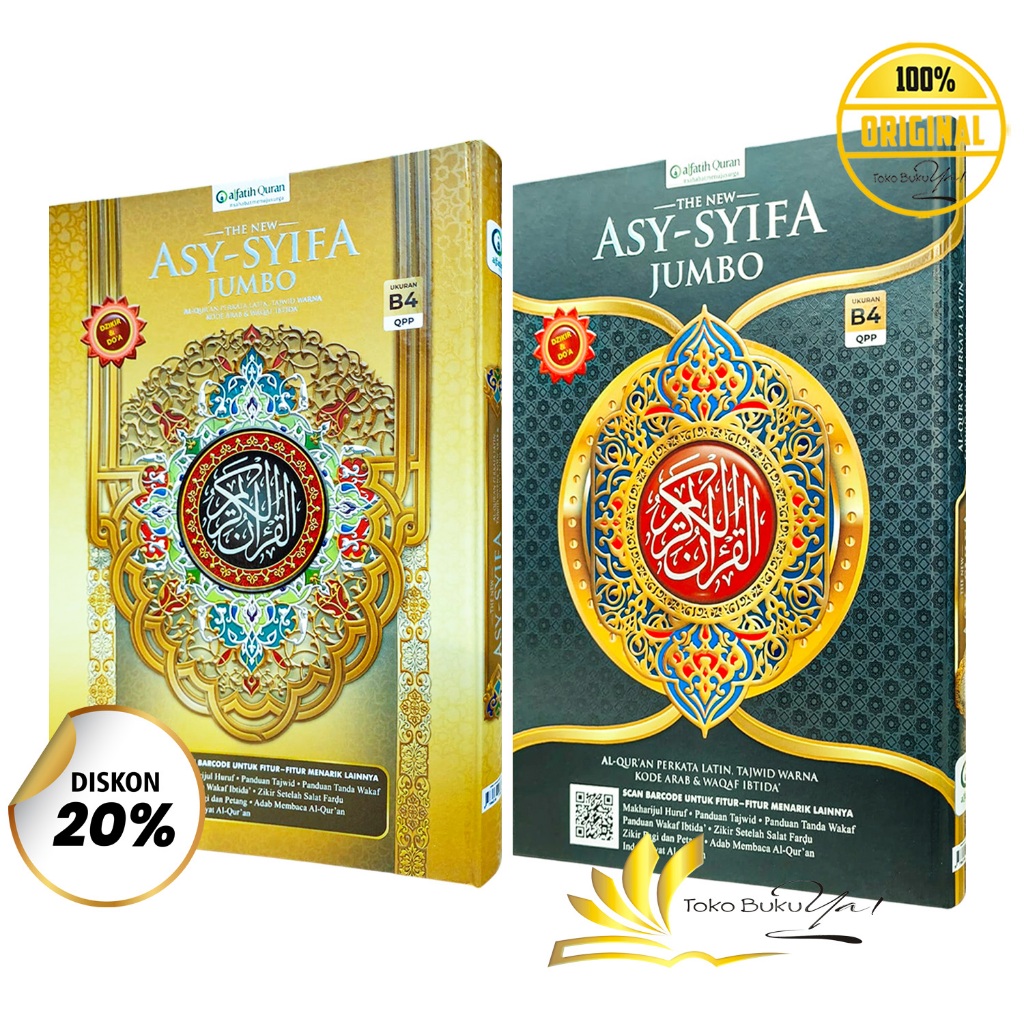 Al Quran Asy Syifa Jumbo B4 | Perkata Latin Tajwid Warna - Al Fatih Quran