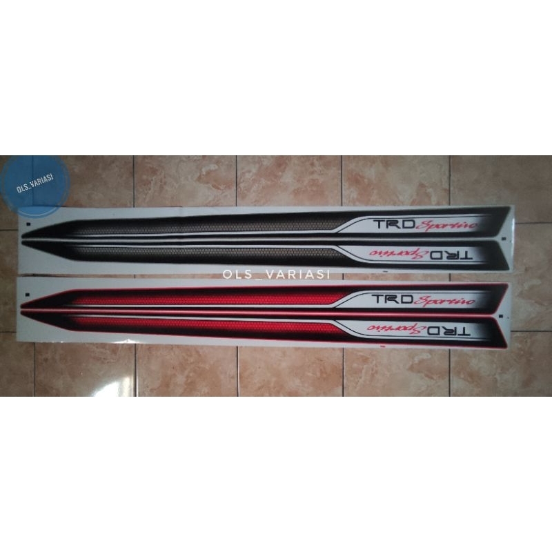 Stiker Striping TRD Sportivo / stiker body samping Toyota RUSH / stiker TRD Rush 2015-2017