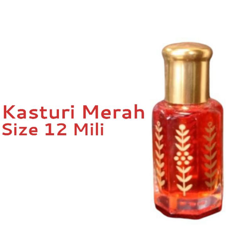 Biang Minyak Wangi (100% Asli) Kasturi Merah Original 12 Milli