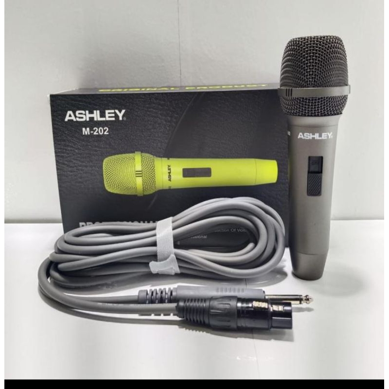 mikrofon dinamic ashley m202 microphone kabel ashley kabel ashley original