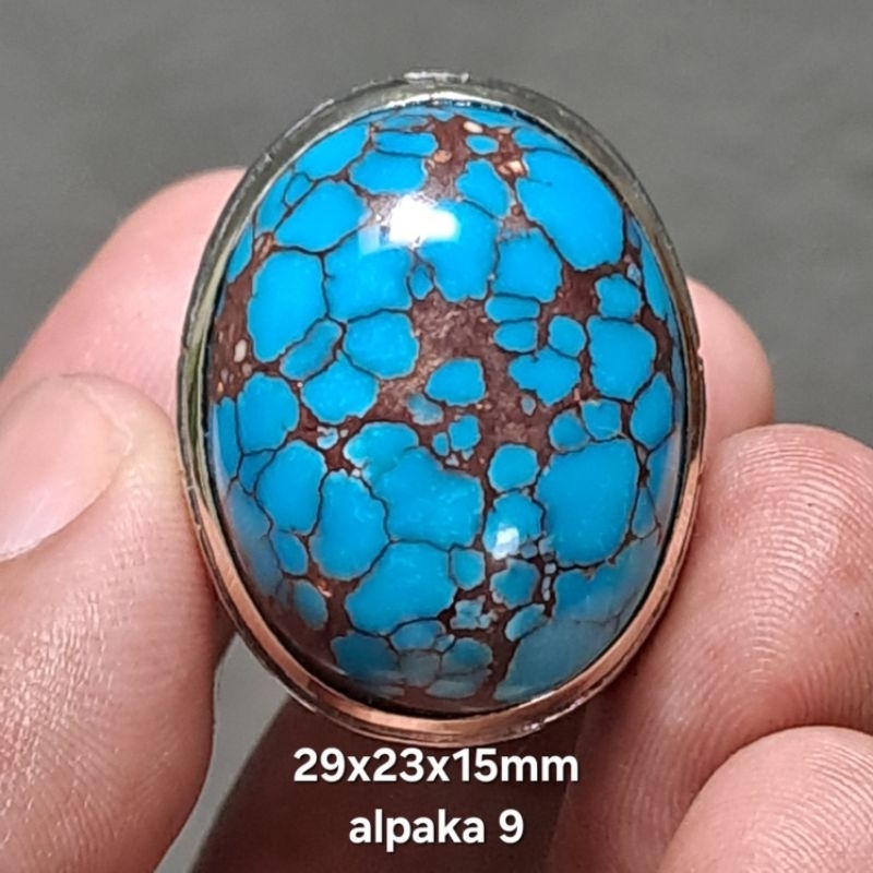 CINCIN 9 PIRUS MESIR URAT MERAH JUMBO CELPOK FANCY BLUE ELEGAN