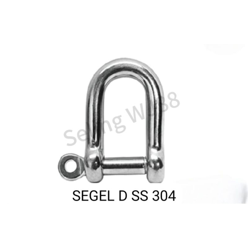 Segel D 8mm SS 304/ D Shackle Clamp/ Shackle D Stainless Steel 304