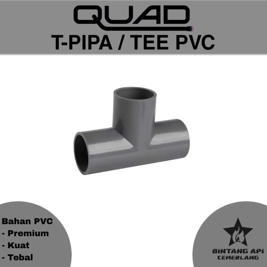 TEE PVC QUAD / TEE PIPA / TEE AW - FITTING PIPA T