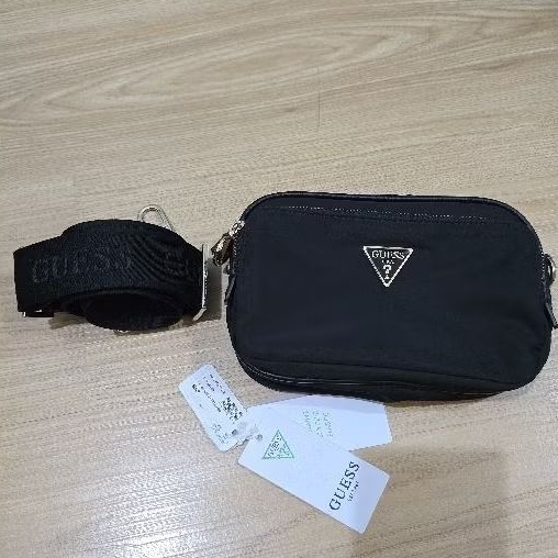 Guess Eco Gemma Crossbody Camera Bag Sling Bag Black