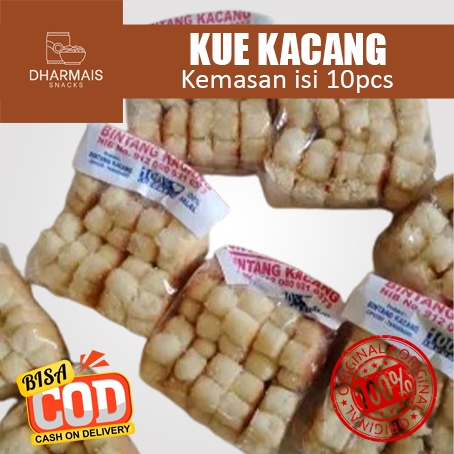 

Kue Kacang Bintang mini SPECIAL / Kue SPM Jajanan Jadul TERLARIS 1 Pack isi 10 Pcs - DHARMAIS SNACK