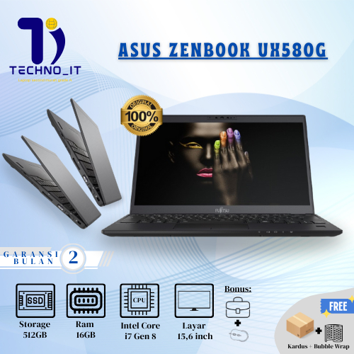 Asus Zenbook Pro 15 Intel Core i7 Gen 8750H Ram 16GB SSD 512GB