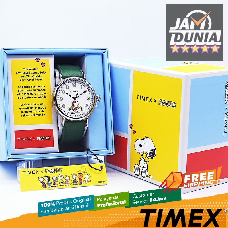 JAM TANGAN PRIA TIMEX X PEANUTS TIMEX TW2W78900 TIMEX TW2W 78900 JAM TANGAN TIMEX ANALOG PEANUTS GRE