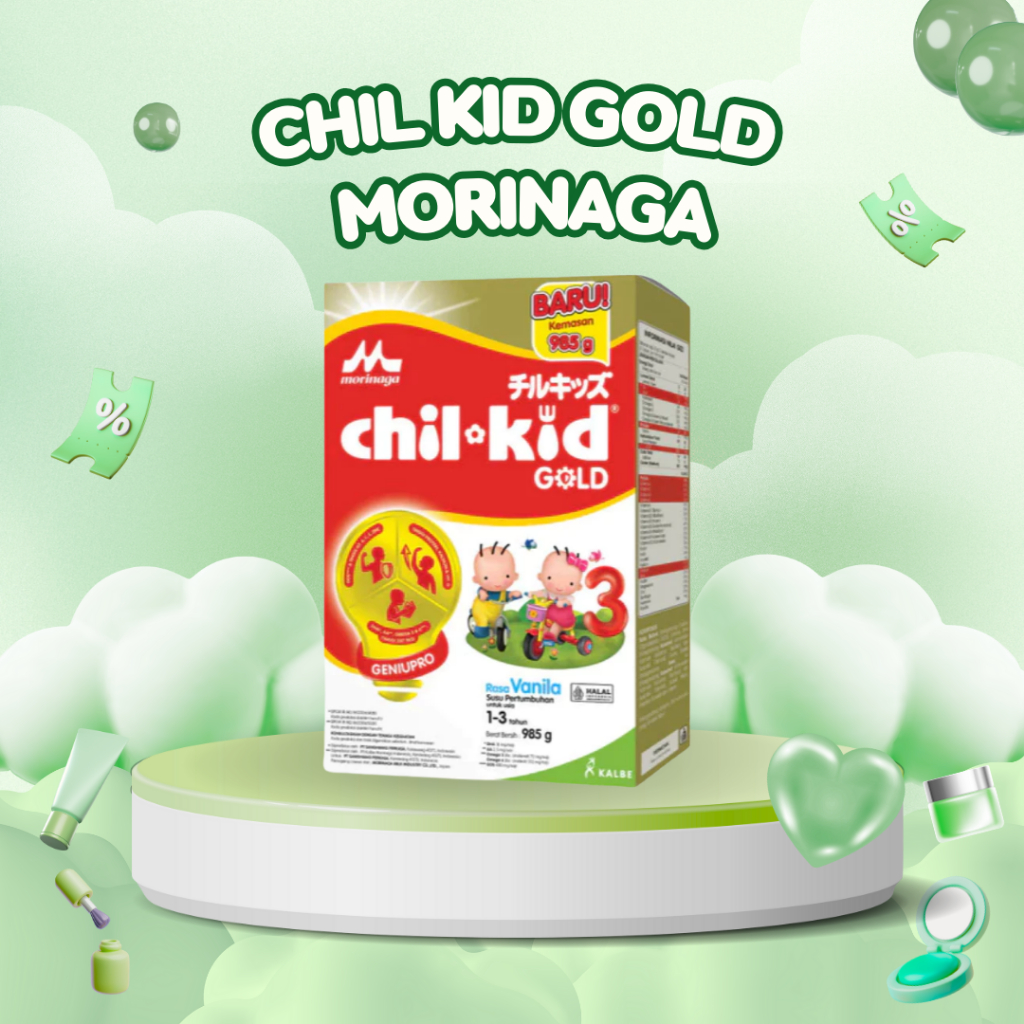 

CHIL KID Morinaga Gold Vanilla Madu 985gr ~ Susu Formula Pertumbuhan Anak 1 - 3 Tahun