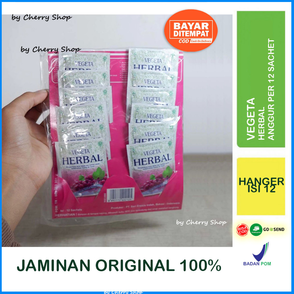 

Vegeta Herbal Anggur Saset Isi 12pcs Melancarkan BAB