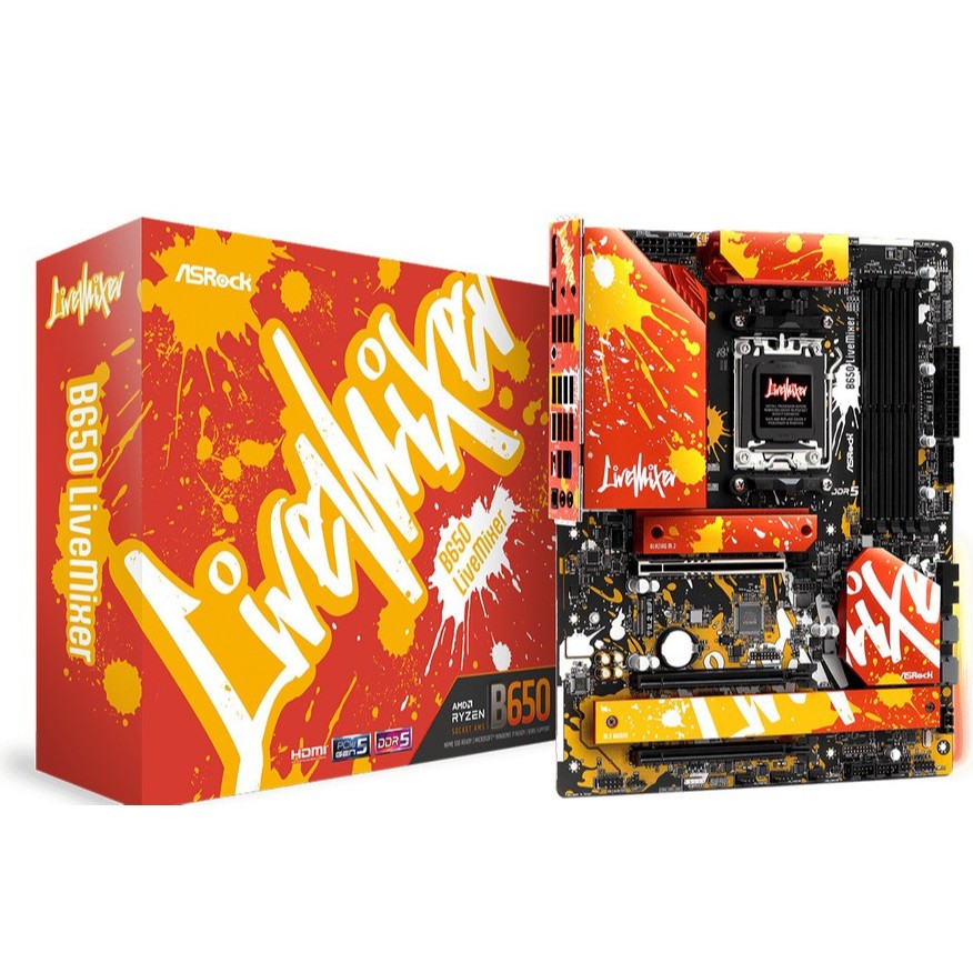 ASROCK B650 LIVEMIXER | MOTHERBOARD AMD B650 AM5 DDR5