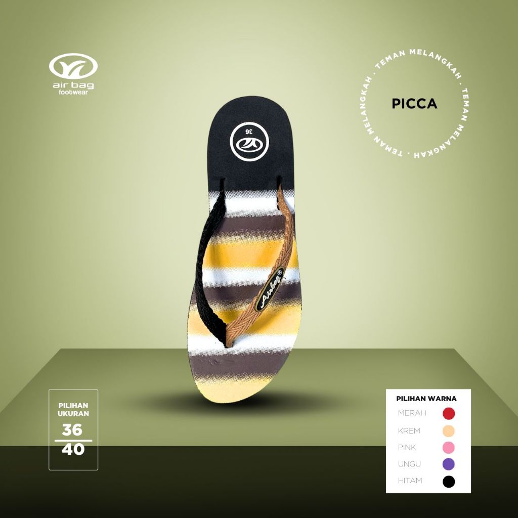 Picca Airbag - Sandal Wanita Promo Sandal Jepit Wanita Sandal Santai Sandal Harian Cantik Kekinian