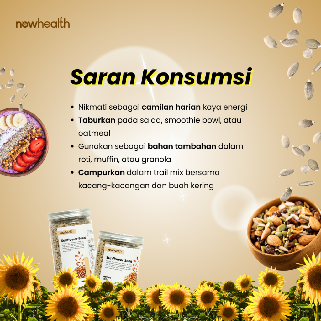 

Sunflower Seed 1 kg Nowhealth Kuaci Biji Bunga Matahari Kupas Organik Camilan Sehat