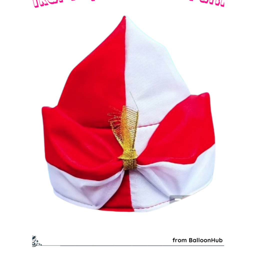 bando ikat kepala merah putih/bando merah putih 17 agustus