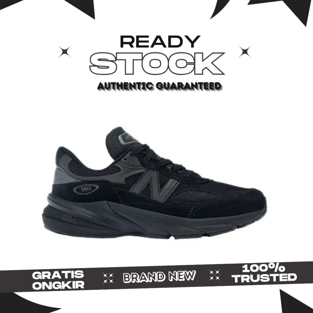 NB 990v6 All Black Original Authentic