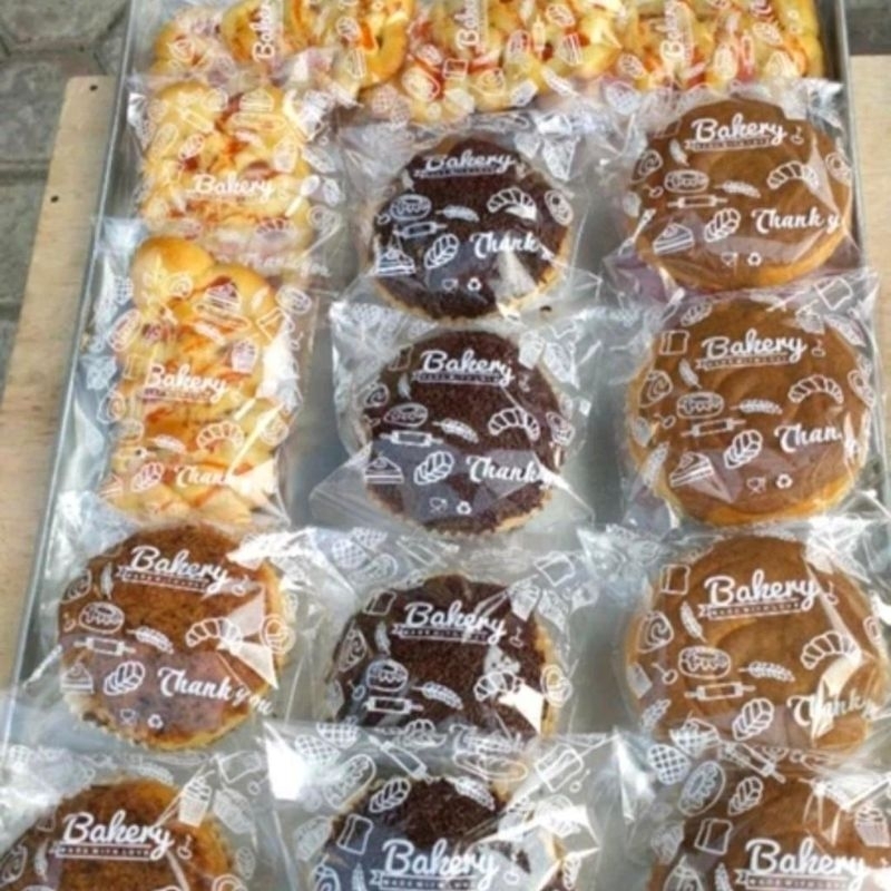 Plastik OPP Roti Motif (BAKERY) isi 100pcs