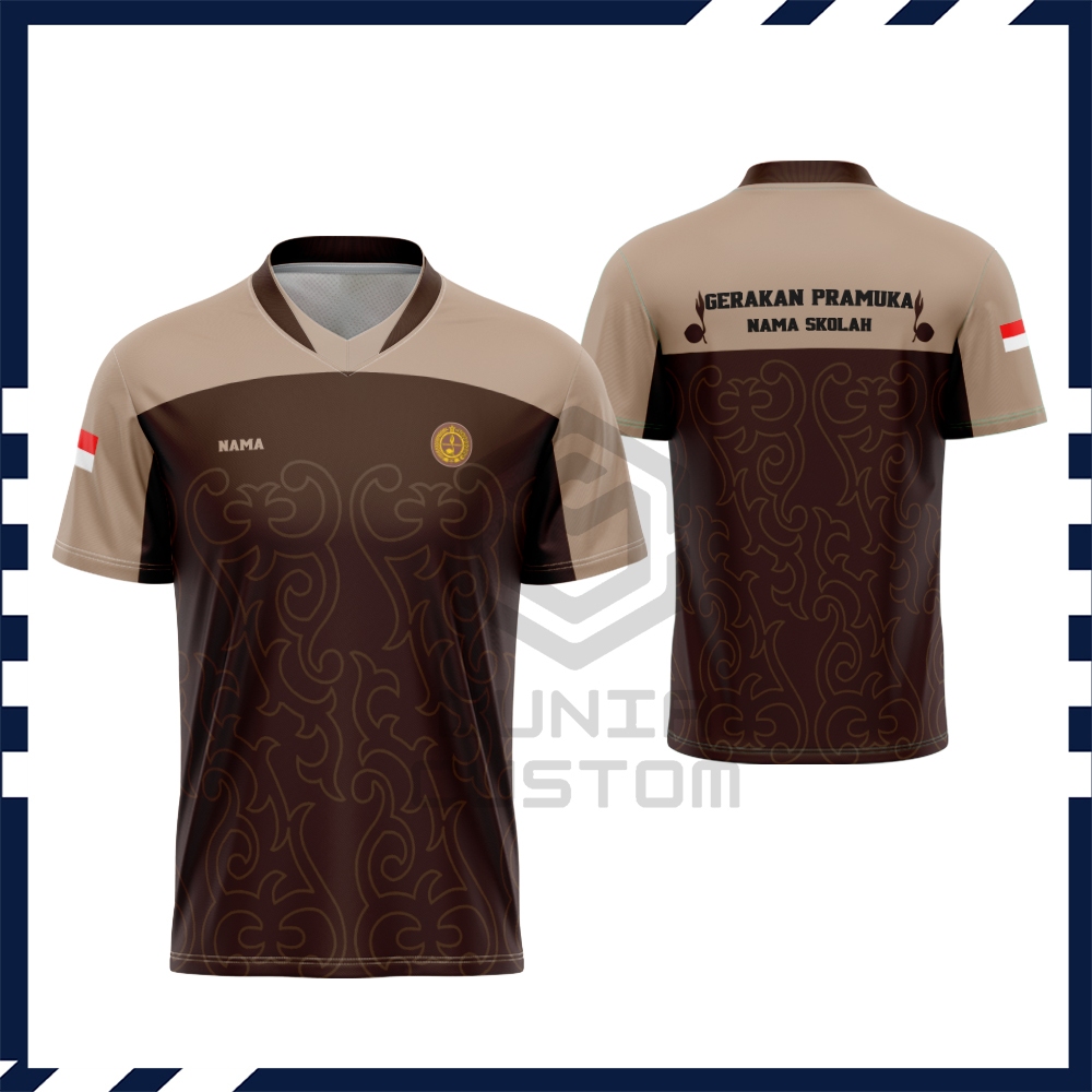 Baju Kaos Jersey Pramuka Pembina Lengan Pendek Fullprint