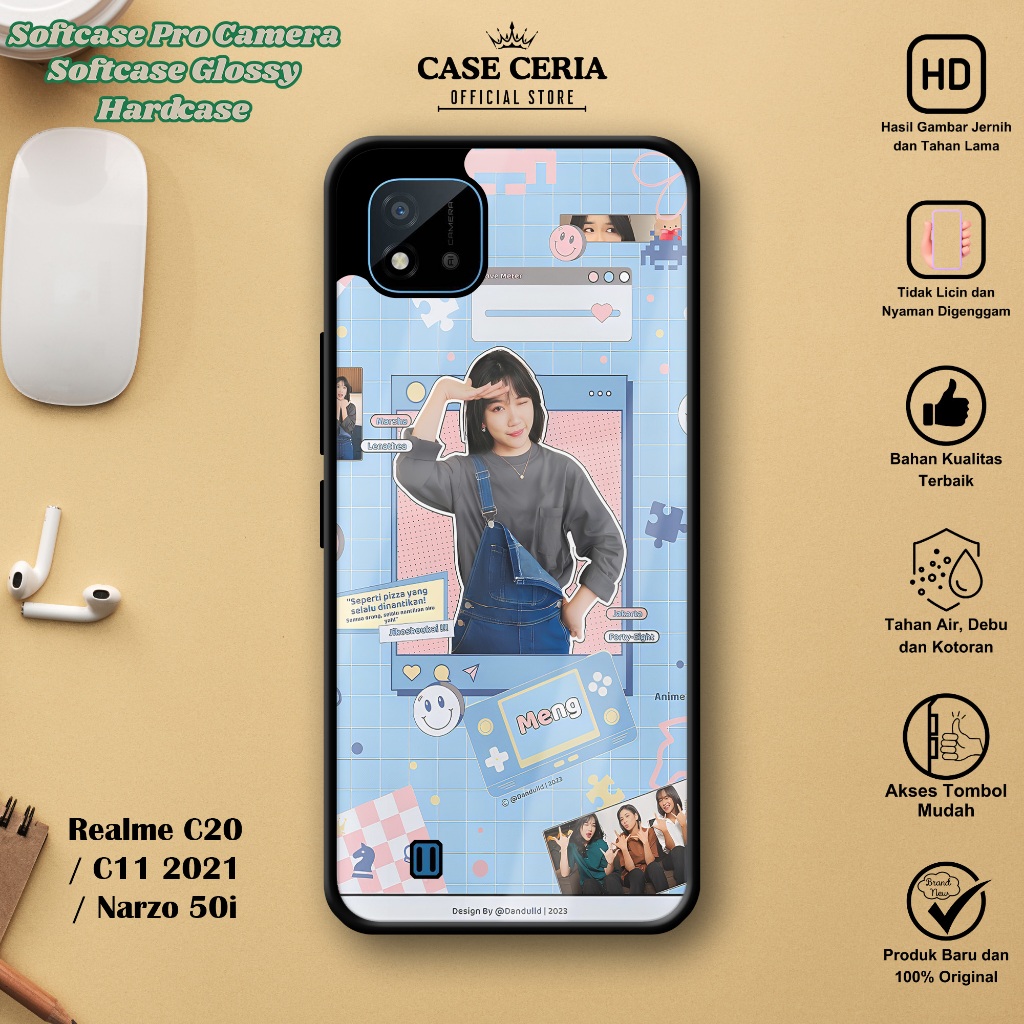 Case For Realme C20 / C11 2021 / Narzo 50i - Casing HP JKT48 2 – Softcase Pro Camera - Hardcase HP