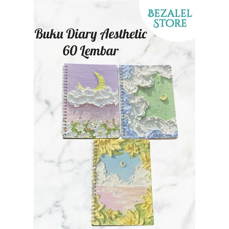 

[Bezalel Store] Buku Diary Aesthetic 60 Lembar || Buku Catatan Diary || Notebook Aesthetic Buku Diary 60 Lembar || Buku Jurnal || Buku Catatan Buku Note || Buku Tulis Aesthetic Sekolah