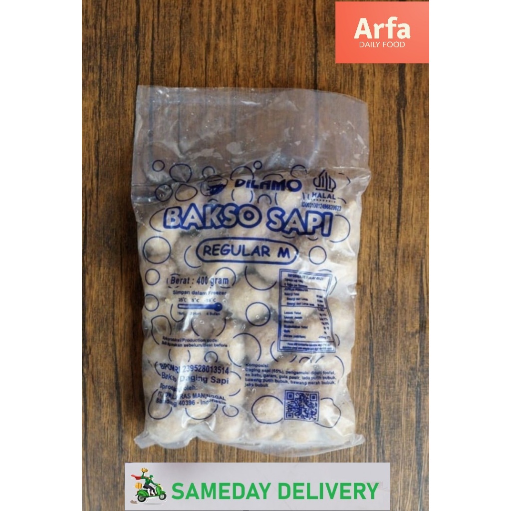 

Dilamo Bakso Sapi Reguler (400 gram)