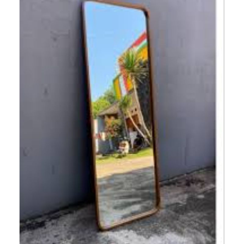 KACA CERMIN BERDIRI STANDING MIRROR KACA CERMIN BERDIRI KAYU JATISOLID