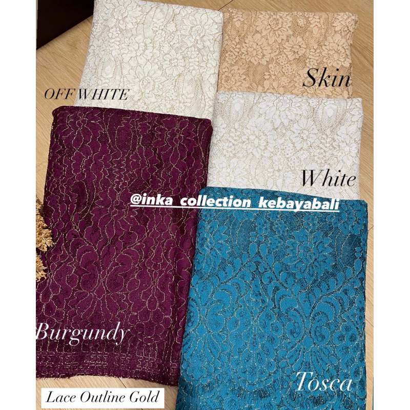 KAIN BRUKAT OUTLINE GRADASI GOLD