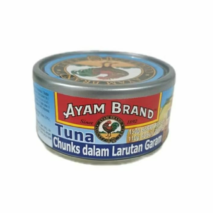 

Ayam Brand Tuna Chunks in Brine / Ayam Brand Tuna Chunks dalam larutan garam