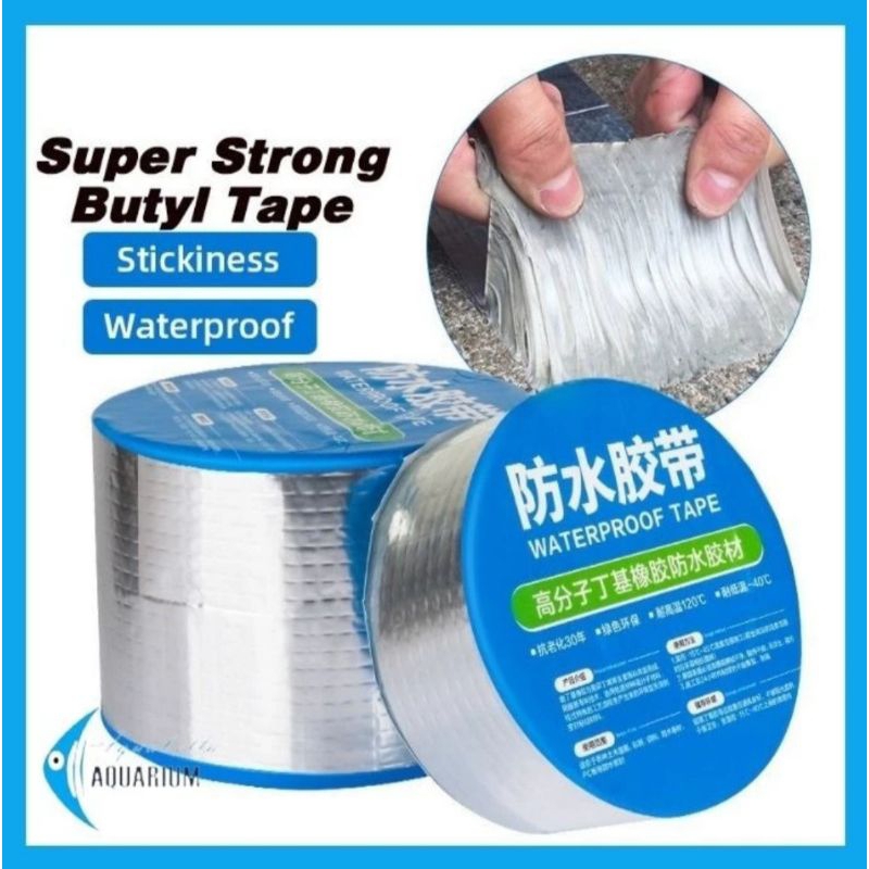 Waterproof Tape Paste Lakban Anti Bocor Aluminium Foil Butty 5 Meter
