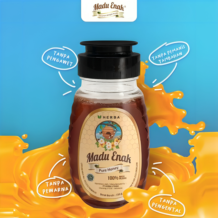 

Herba Madu Enak Pure Honey 150 gr - Madu Murni Asli 100%