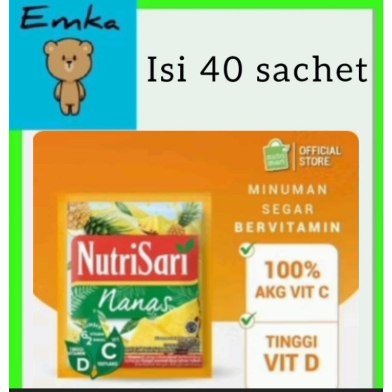 

nutrisari nanas isi 40 sachet